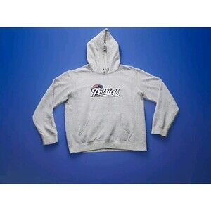 New England Patriots Pro Line NFL Gray Hoodie Sweatshirt  Size Large